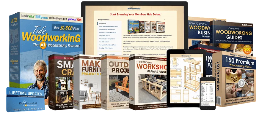 Ted McGrath, master woodworker and educator, creator of Ted's Woodworking plans